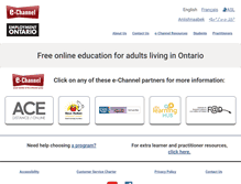 Tablet Screenshot of e-channel.ca